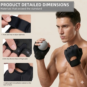 Gants de fitness MKAS pour autres sports, gants de musculation, gants d'entraînement pour la salle de sport, gants de musculation pour la musculation - Product Image 2
