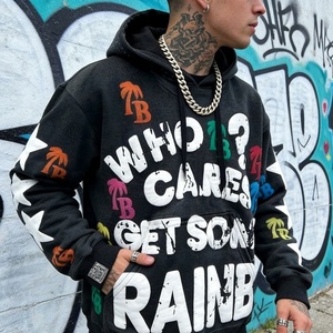 <span class=keywords><strong>Felpa</strong></span> con Cappuccio e Zip Crop Y2K <span class=keywords><strong>di</strong></span> <span class=keywords><strong>Tendenza</strong></span> per Uomo, Stampa Grafica, Effetto Acid Wash, Stile Streetwear - Product Image 1