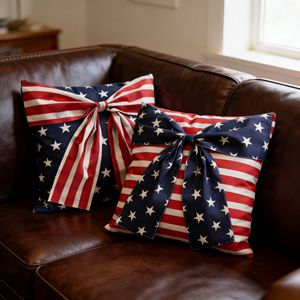 Funda de almohada patriótica de estilo americano, cojín decorativo cuadrado lavable para sala de estar, sofá, decoración interior para días festivos - Product Image 4