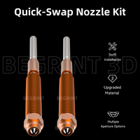 Kit Nosel Quick-Swap untuk Creality K2 Plus 0.2/0.4/0.6/0.8/1.0mm Baja Keras Berlapis Nikel Penggantian Mudah Untuk K2 K2 pro