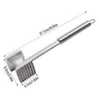 Attendrisseur de viande double face, marteau de cuisine robuste en alliage d'aluminium pour steak, bœuf, poulet, gadgets de cuisine