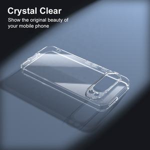 2.0mm Cristal Téléphone Etui Coque Clair TPU Téléphone Portable Housse de Téléphone Portable pour <span class=keywords><strong>Google</strong></span> Pixel 9 <span class=keywords><strong>Pro</strong></span> 10 XL 5G 9A 8 8A 7 7A <span class=keywords><strong>6</strong></span> 6A - Product Image 2
