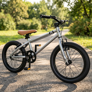 Vélo à frein à disque pour jeunes, 16 pouces, pour les âges de 4 à 12 ans, simple vitesse, cadre en alliage d'aluminium, roues d'apprentissage, garantie 5 ans - Product Image 3