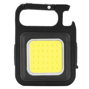 Mini lampe de travail rechargeable par USB, porte-clés, haute luminosité, projecteur de réparation automobile, pour le camping en plein air, multifonctionnelle, autodéfense - Product Image 1