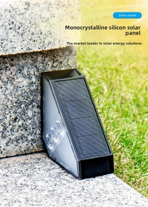 إضاءة LED خارجية مقاومة للماء IP65 بلون أبيض دافئ وضوء النهار، تعمل بالطاقة الشمسية للحدائق والدرج، مع بطارية قابلة للشحن 6 فولت تيار مستمر، متوافقة مع معايير ROHS - Product Image 3