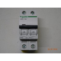 Interruptor Termomagnético IC60N 2P 10A Curva C 6KA A9F74210