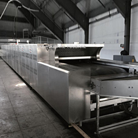 Chaîne de production industrielle de four tunnel à biscuits Four automatique de boulangerie électrique commercial d'équipement de cuisson à biscuits