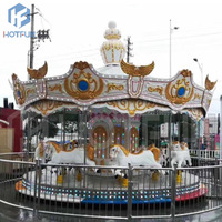 Wahana Permainan Carousel Merry Go Round, Wahana Karnaval, Wahana Taman Hiburan, Kuda Carousel untuk Dijual