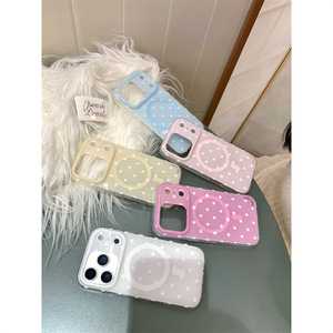 เคสโทรศัพท์ลายจุดแม่เหล็กสองชั้นแบบเรียบง่ายสำหรับฤดูร้อน ใช้ได้กับ iPhone 17 Pro Max 16 15 14 - Product Image 2