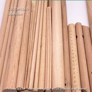 Bastoncini di <span class=keywords><strong>Legno</strong></span> di Faggio Sostenibile di Alta Qualità, Non Finiti, Rotondi, di Diverse Dimensioni per Progetti Fai-da-Te - Product Image 4