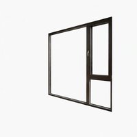 Ventana Abatible de Aluminio Económica con Apertura Interior y Sellado a Prueba de Viento para Cocina y Baño en Zonas Costeras Lluviosas