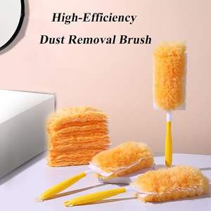 Recharges de dépoussiéreur statique jetables en microfibre pour l'électronique, les meubles, les stores, les ventilateurs de plafond, <span class=keywords><strong>orange</strong></span> - Product Image 4