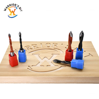 Foret de centrage Warrior's Bit TCT à pointe lance, 57/70 mm, en carbure monobloc, rotation droite et gauche, pour MDF, panneaux de particules et bois dur