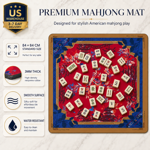 Tapis de Mahjong Américain Seyon 84x84cm 3mm en Néoprène Caoutchouc Écologique Imperméable Antidérapant Pliable et Enroulable Expédition US - Product Image 3