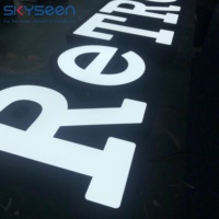 SKYSEEN Enseignes lumineuses 3D personnalisées à éclairage frontal, lettres en relief LED, équipement publicitaire extérieur, enseignes de logo pour entreprises