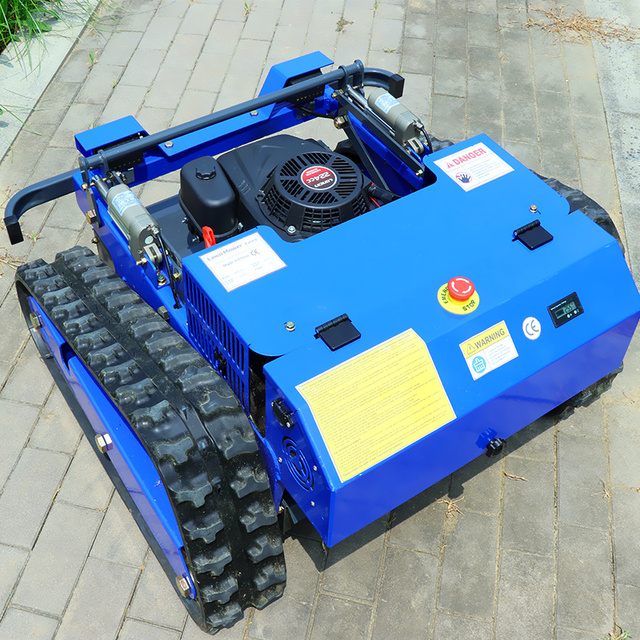 China Cheap Price Mini Farm Grass Cutter Tractor 9HP Remote Control Crawler Lawn Mower With CE