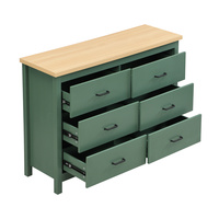 Tiroirs en bois verts pour chambre à coucher salon armoire latérale en bois salle à manger hôtel allée intérieure décoration stockage meubles élégants