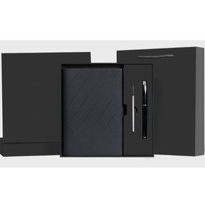 Wholesale Corporate Spiral Binding Notebook Sets Customizable Luxury A5 Diary Gift Box With <b>Pen</b> - Product Image 1