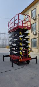 Gunting listrik ringan 6-14m 1000kg, gunting angkat ponsel hidrolik tinggi <span class=keywords><strong>16m</strong></span> maksimal untuk bahan bangunan - Product Image 3