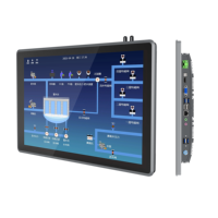Carcasa de aluminio sin ventilador PC de panel integrado de 17 pulgadas con pantalla táctil IPC J6412 J4125 J1900 para estación de trabajo HMI