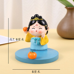 ที่วางโทรศัพท์เรซิ่นรูปสัตว์การ์ตูนน่ารักสไตล์คาวาอิอเนกประสงค์ ของตกแต่งโต๊ะทำงาน ของขวัญวันหยุด - Product Image 5