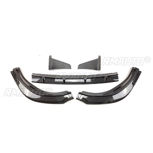 สำหรับ Toyota Camry SE XSE 2018-2023 ชุดแต่งกันชนหน้า สปอยเลอร์ ดิฟฟิวเซอร์ วิงเล็ท ลายคาร์บอนไฟเบอร์ สีดำเงา 5 ชิ้น - Product Image 3