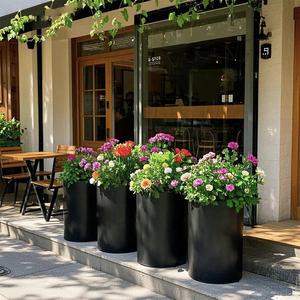 Maorong Hochwertige Pulverbeschichtete Große Rechteckige Aluminium-Pflanzkübel für den Garten und zum Großhandelspreis - Product Image 2