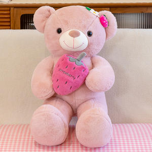 <span class=keywords><strong>Collezione</strong></span> <span class=keywords><strong>di</strong></span> <span class=keywords><strong>Peluche</strong></span> Orsetto Fragola - Adorabili Orsetti Rosa con Dettagli Fragola, Morbidi Animali <span class=keywords><strong>di</strong></span> <span class=keywords><strong>Peluche</strong></span> in Diverse Misure - Product Image 5