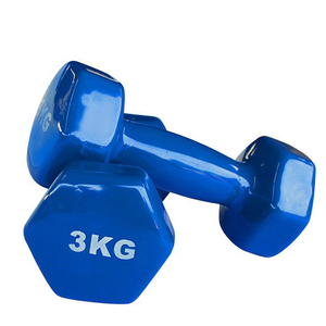 Mancuernas de <span class=keywords><strong>vinilo</strong></span> hexagonales para gimnasio, juegos de pesas sólidas - Product Image 6