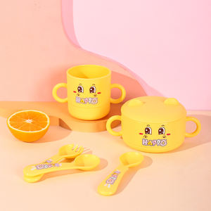 Vajilla de dibujos animados y amorosos para niños, cuchara duradera, tenedor, taza, juego de vajilla para niños - Product Image 2