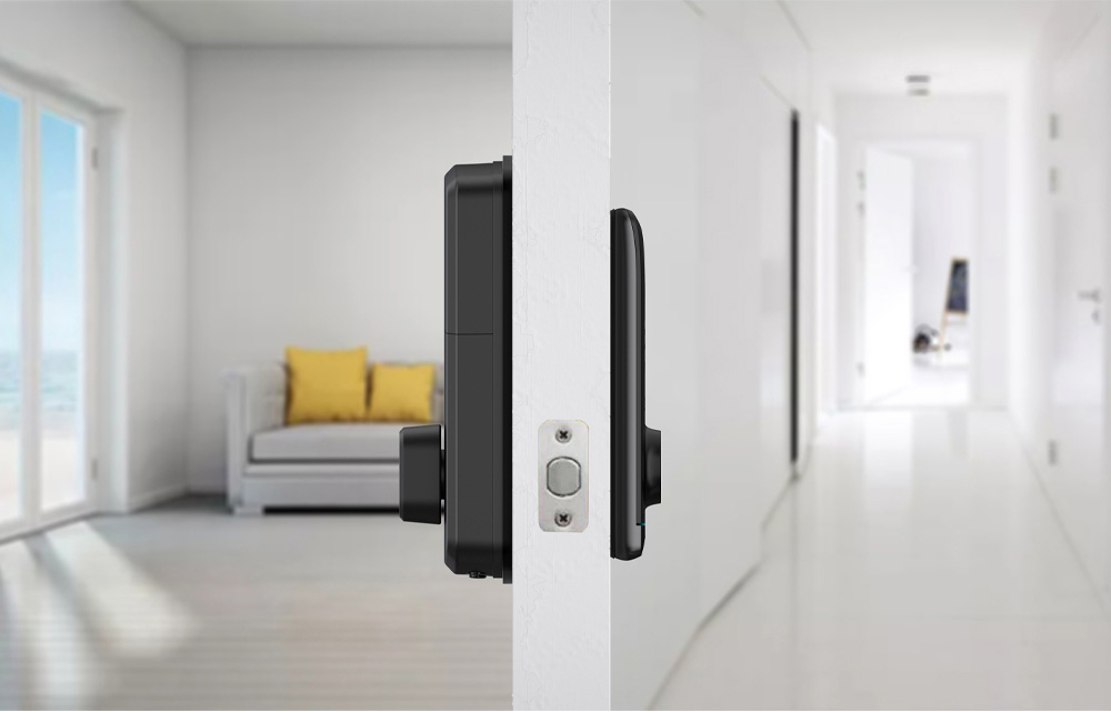 Serrure intelligente électronique de Deadbolt de WiFi de serrures de porte d'alliage d'aluminium 3