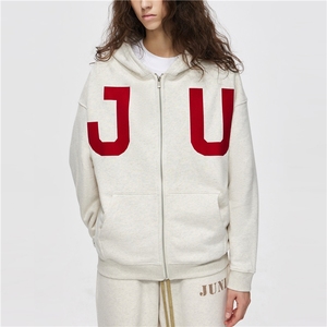 Manufacturer Heavy Weight Custom for Acid Wash Double <b>Zip</b> <b>Ups</b> Men Hoodies 100% Cotton Winter Embroidered Solid - Product Image 4