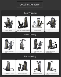 Bộ máy tập thể hình thương hiệu SK Commercial, đầy đủ chức năng, dùng cho bài tập ép ngực, kéo giãn lưng cao và thấp. - Product Image 2