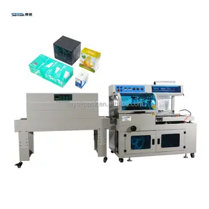 Food Box Wrapping Shrink Sealing Machine With Heat Tunnel L Type Snacks Film Shrink Packaging Machine