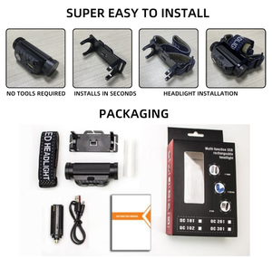 Linterna <span class=keywords><strong>frontal</strong></span> con Sensor de movimiento para correr, faro LED de inducción infrarroja de 600 lúmenes con carga USB, 6 modos - Product Image 6