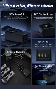 LKTOP - Centro de Carga Inteligente de 200 W y Tres Vías para DJI Mavic 4 Pro, Cargador Rápido Paralelo con Modo de Almacenamiento - Product Image 5