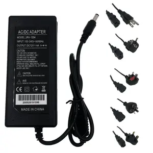 Factory Direct Sale ac 110v 220v led power supply 12v 4a power adapter 12v 4amp switching power supply 12v 48w