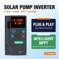 Convertisseur de fréquence solaire triphasé 380V 5,5KW 7,5KVA avec MPPT pour pompage d'eau solaire, idéal pour l'irrigation agricole