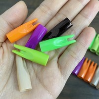 Embout et queue de flèche en plastique durable, adaptés aux flèches de 7 mm de diamètre extérieur, pour accessoires de tir à l'arc professionnels en extérieur