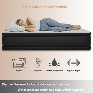 Juego plegables de muebles modernos con bomba integrada de 48 bobinas, colchón de cama inflable de aire tamaño King para dormitorio interior y exterior - Product Image 2