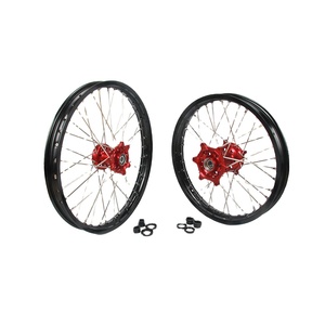 JUEGO DE RUEDAS Premium SUR RON / TALARIA LLANTAS NEGRAS Y BUBES NEGROS-21/<span class=keywords><strong>18</strong></span> - Product Image 2