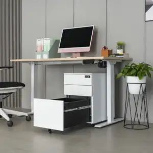Sıcak ve ucuz 3 çekmeceli hareketli ucuz kilitleme ofis çelik metal dosya dolabı tekerlekli
