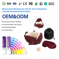 Fabricant OEM/ODM de kits de voyage personnalisés (oreiller et masque pour les yeux) – Vente en gros d'oreillers de voyage pour commandes en gros, idéal pour les compagnies aériennes et les hôtels, avec logo personnalisé