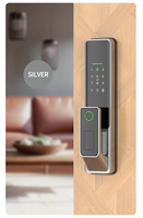 Palanca inteligente cerradura de puerta de casa WIFI Zigbee Compatible aleación de aluminio PIN contraseña lector de huellas dactilares teclado Digital pantalla táctil