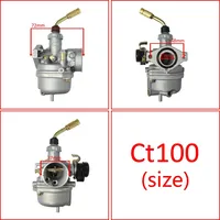 Carburateur PZ19 pour Bajaj Boxer Platina CT100 BM100 Moto Tout-Terrain 100cc - Type à Tirage Manuel avec Câble, Remplacement OEM
