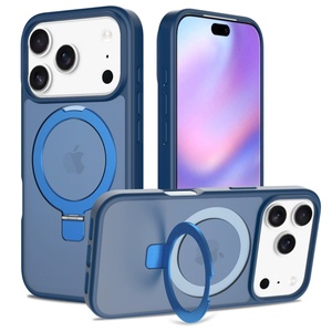 Nuevas Fundas Magnéticas Mate Antihuellas para Teléfono Móvil con Soporte para iPhone 17 16 15 14 Pro Max - Product Image 2