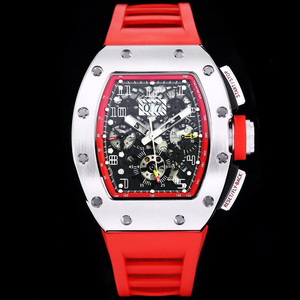 Reloj de Pulsera Automático Esqueletizado con Cronógrafo Flyback de Titanio 011FM Tonneau, Reloj de Alto Rendimiento para Hombre - Product Image 1