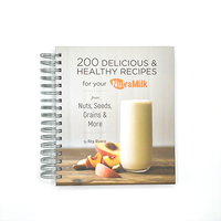 Livre de recettes en spirale pour perdre du poids personnalisé 200 nourriture délicieuse et recettes de vie saine Journal livre de cuisine avec onglet