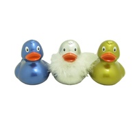 Canards de bain en vinyle personnalisés Hoking avec logo, petits canards flottants cognitifs pour la course, canards en caoutchouc à presser pour bébés, en vrac pour la salle de bain