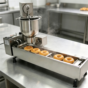 Commercial Automatic Single <b>Row</b> Donut Making Machine Stainless Steel Doughnut Maker for Snack Shop - Product Image 6